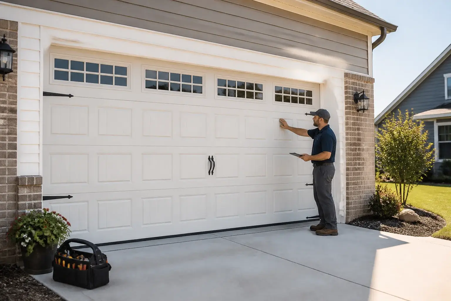 Garage door repair service in Fresno TX